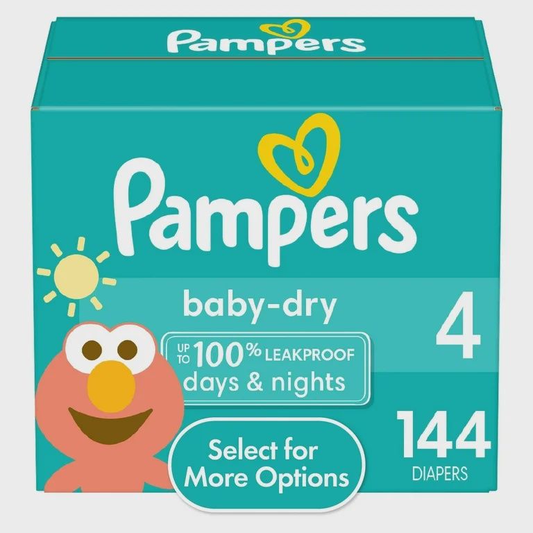 Pampers Baby Dry Diapers Size 4, 144 Count