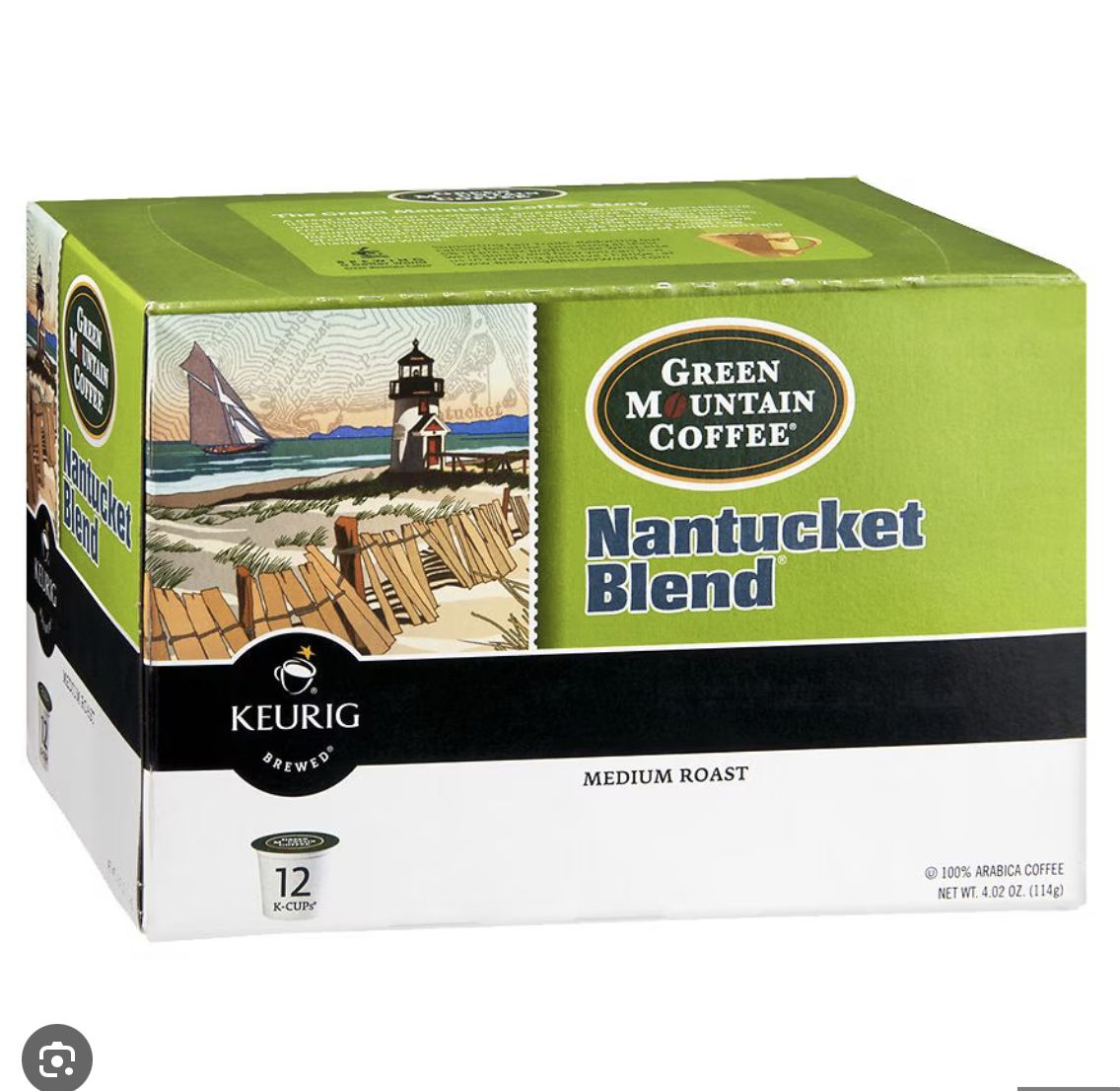 Green Mountain Ground Coffee K-Cups Nantucket Blend 0.34 oz 12 pack