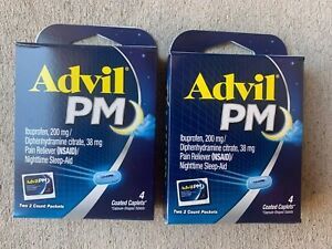 Advil PM Coated Caplets, 200 mg, 4 Ct