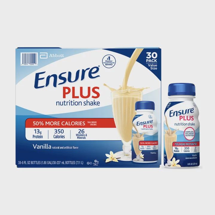 Ensure Plus Nutrition Vanilla Shake 8 fl. oz/30-pack