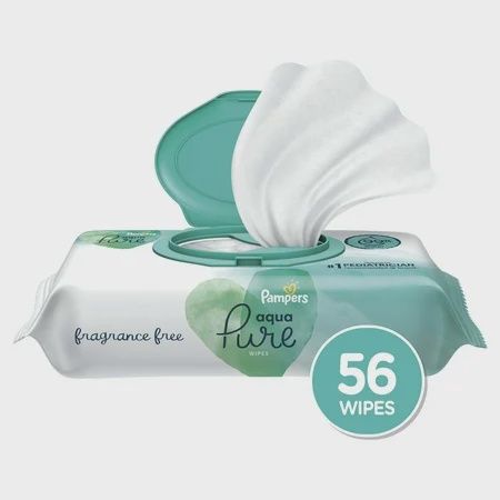 Pampers Aqua Pure Baby Wipes 56ct