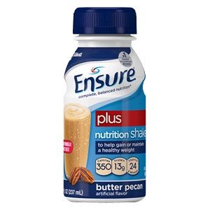 Ensure Plus Nutrition Shake, 8 fl oz, Butter Pecan,