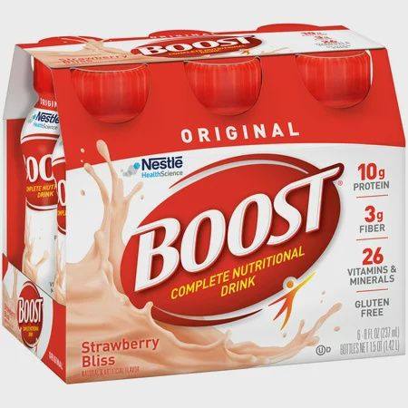 Boost Original, Complete Nutritional Drink Creamy Strawberry 8.0 fl oz/ pack of 6ct
