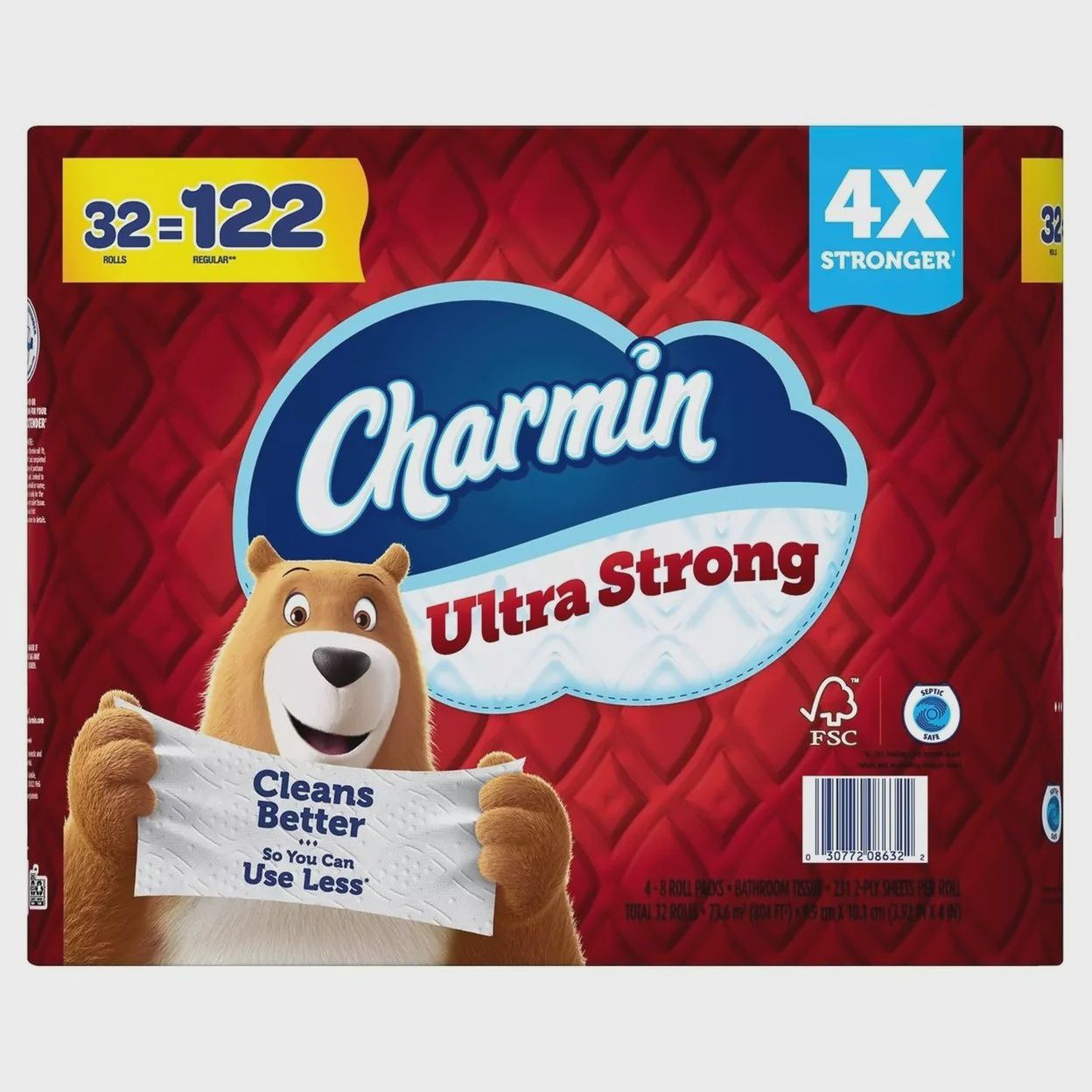 Charmin Ultra Strong Toilet Paper 231 Sheets, 32 Rolls