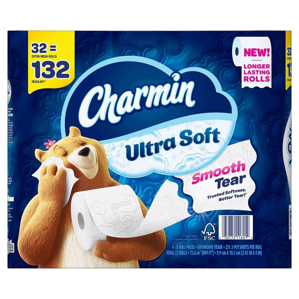 Charmin Ultra Soft Toilet Paper Extra Mega, 231 Sheets, 32 Rolls