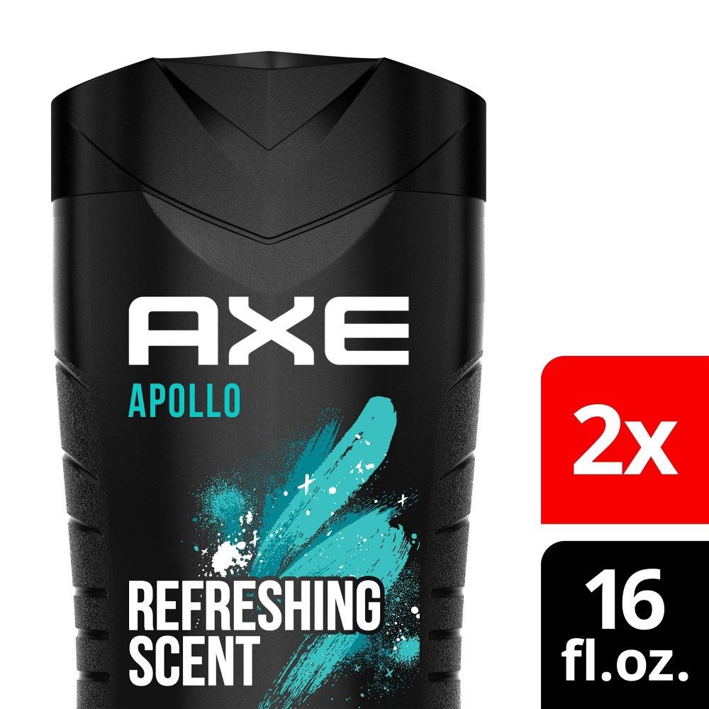 AXE Apollo Revitalizing Shower Gel, 16 fl oz pks of 2