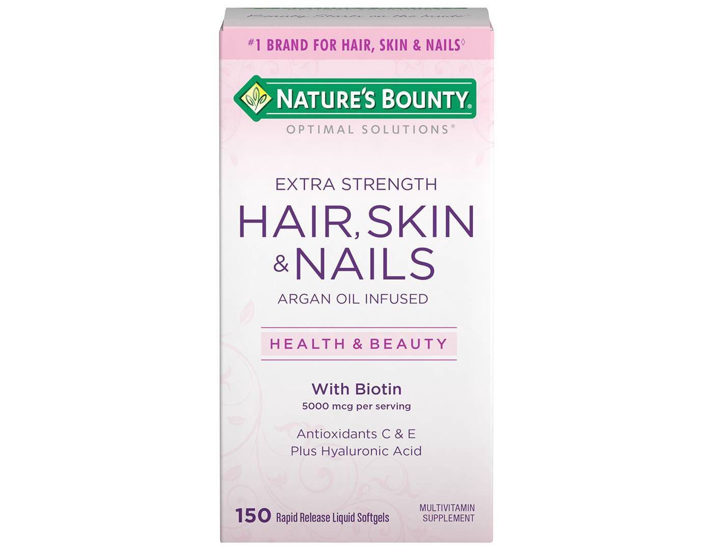 Optimal Solutions Extra Strength Hair Skin and Nails Softgels - 150