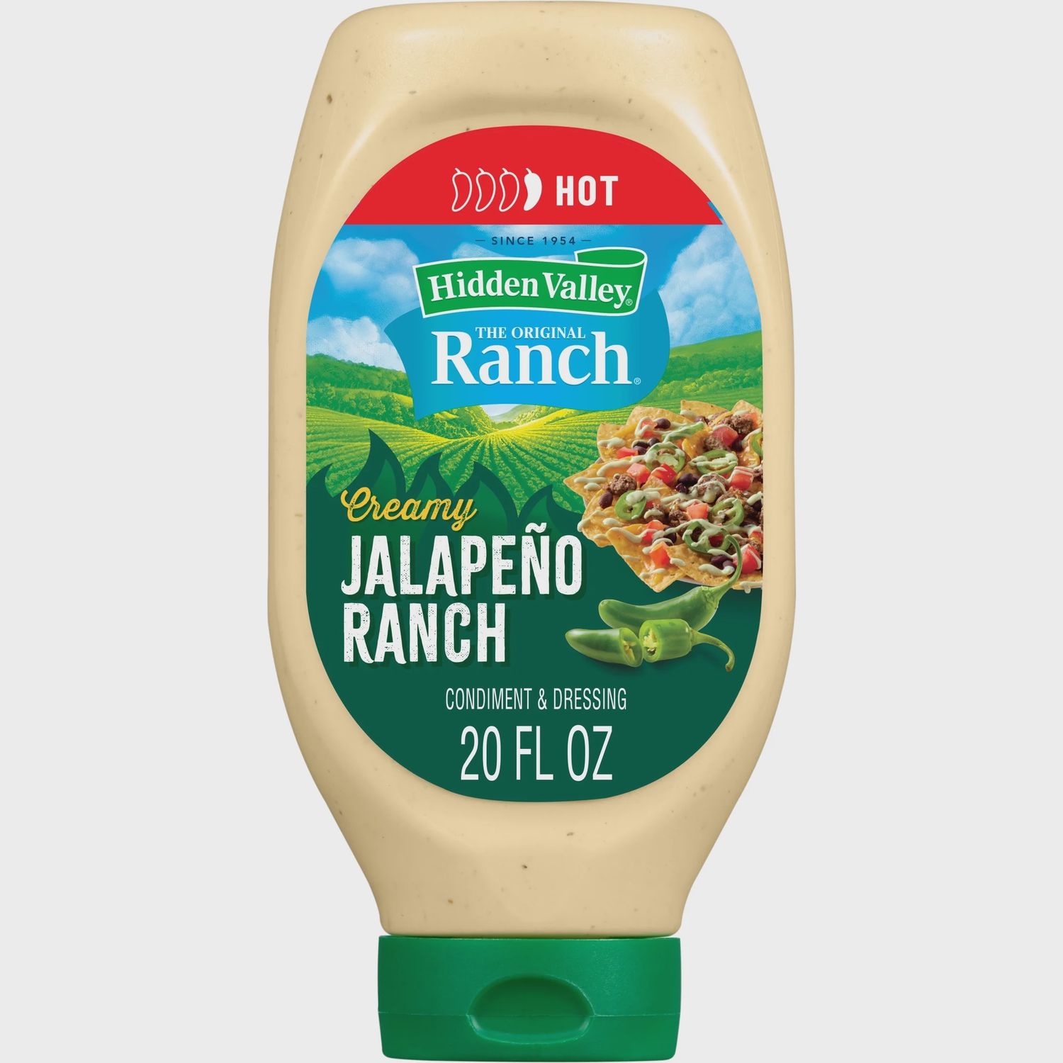 Hidden Valley Creamy Jalapeño Ranch Condiment and Dressing 20 Fl Oz