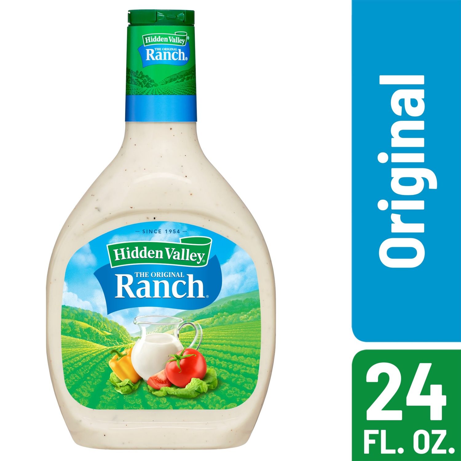 Hidden Valley Original Ranch Salad Dressing &amp; Topping, Gluten Free - 24 Ounce Bottle