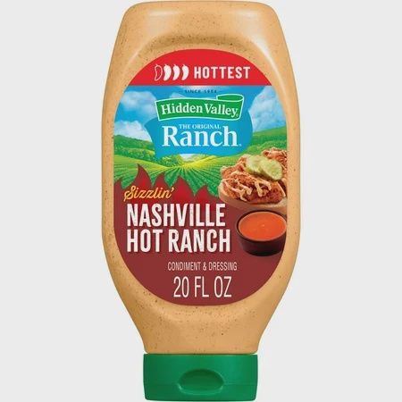 Hidden Valley Sizzlin Nashville Hot Ranch Condiment and Dressing 20 Fl Oz