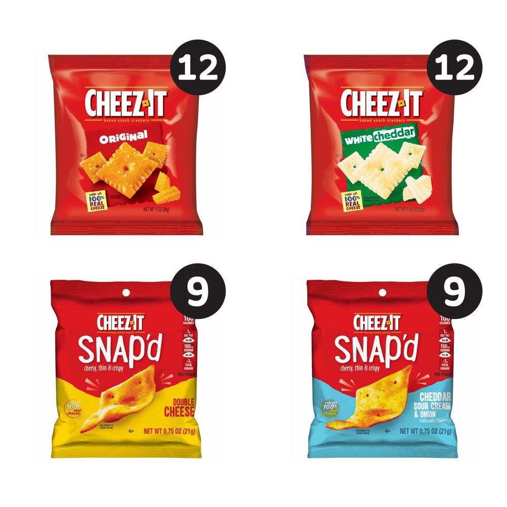 Cheez-it snap&#39;d cheesy, thin, &amp; crispy  cheddar sour cream &amp; onion 0.75 oz