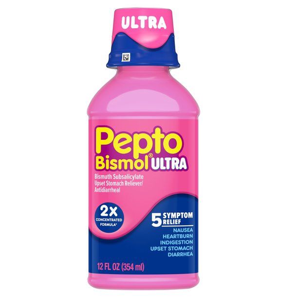 Pepto Bismol Ultra Multi-Symptom Digestive Relief Medicine, 12 Fl Oz