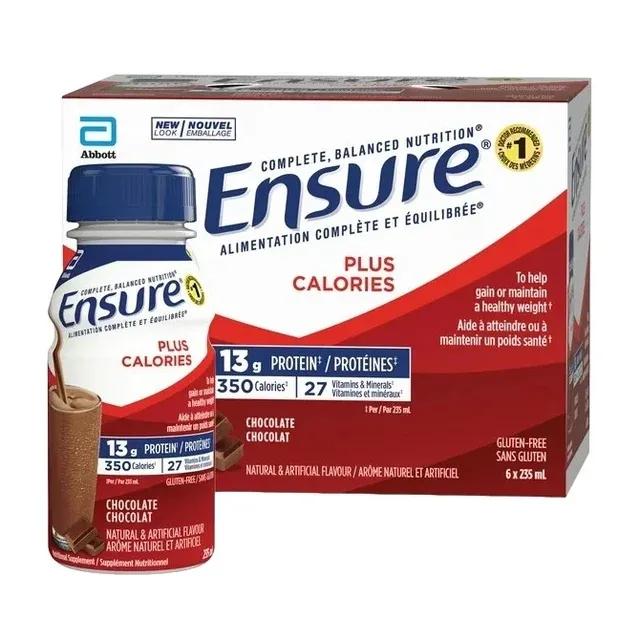 Ensure Plus Calories chocolate 8 oz, 6ct