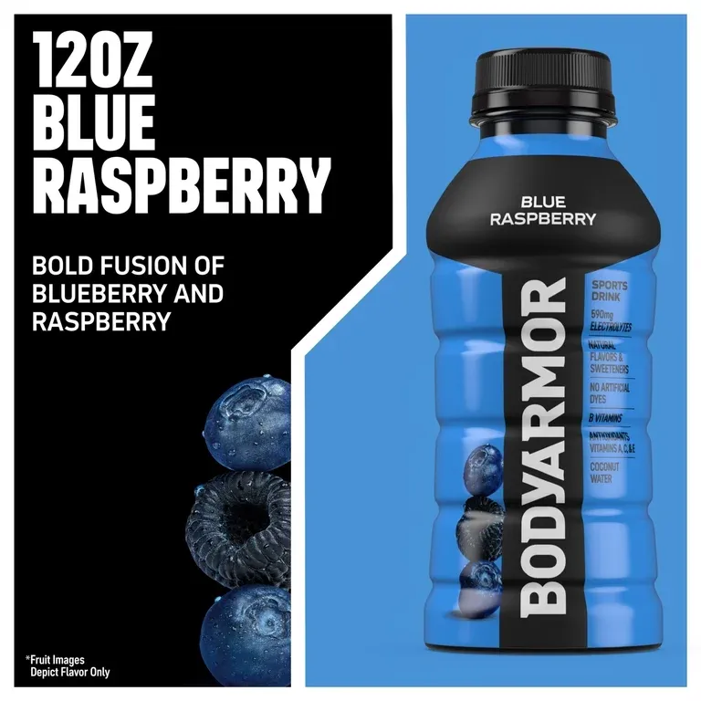 BODYARMOR SuperDrink Blue Raspberry Sports Drink 12 fl oz
