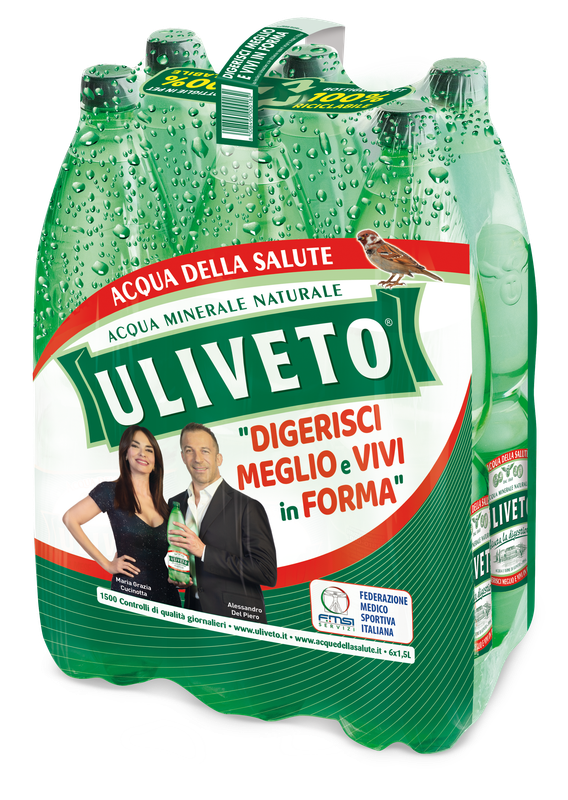 Uliveto 1,5L effervescente naturale 6 bottiglie