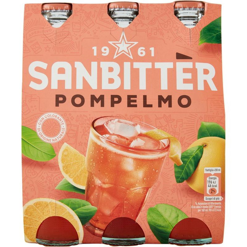 Sanbitter - POMPELMO - 3 bottigliette