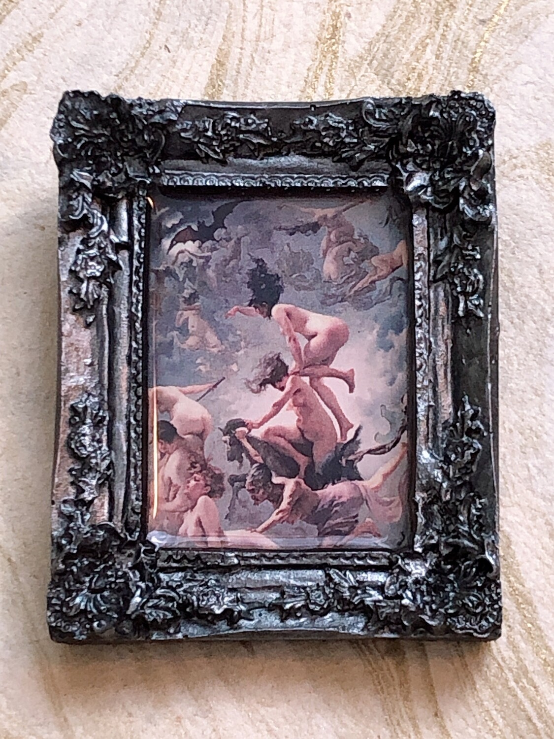 frame brooch (witches)