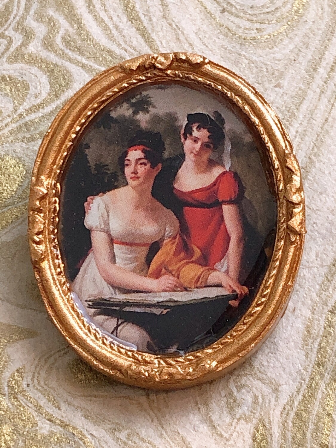 frame brooch (regency ladies)