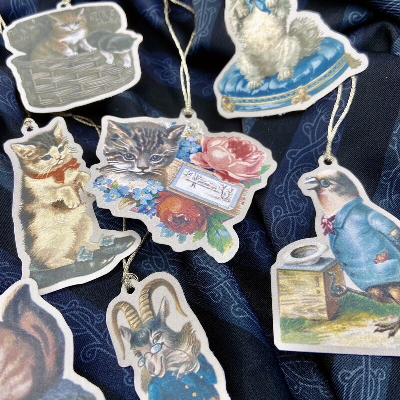 victorian scrapbook gift tags