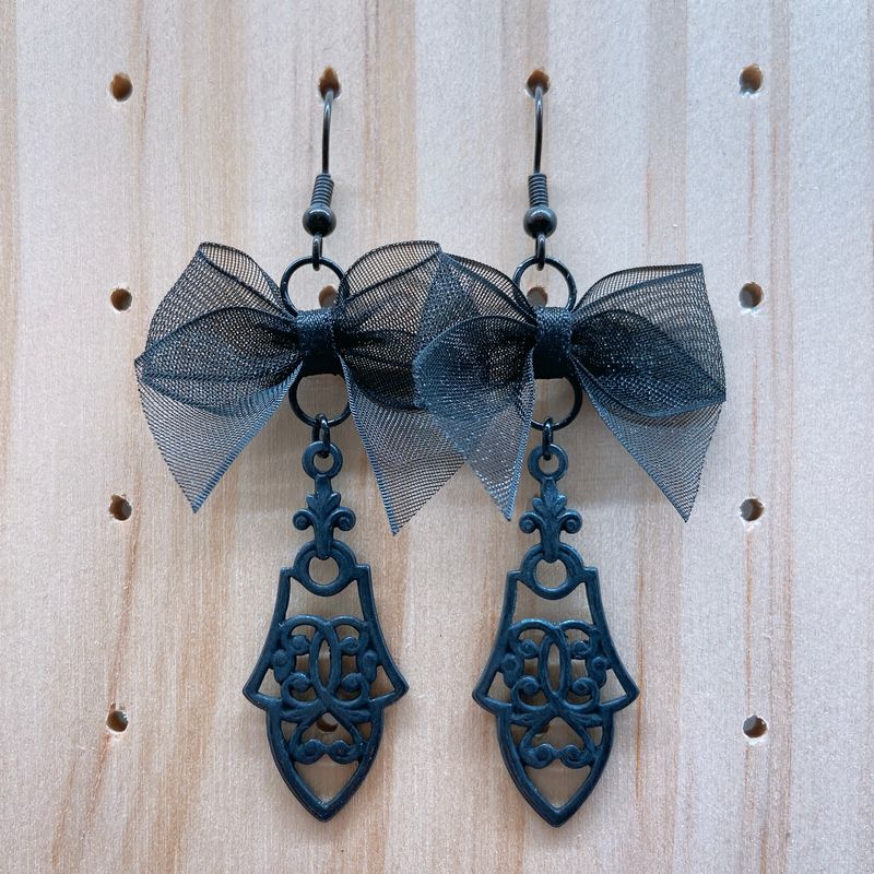 filigree drop earrings