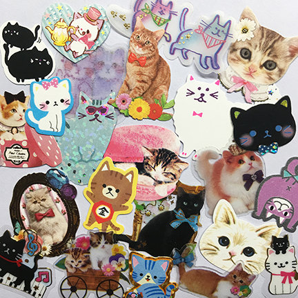 cats sticker destash pack