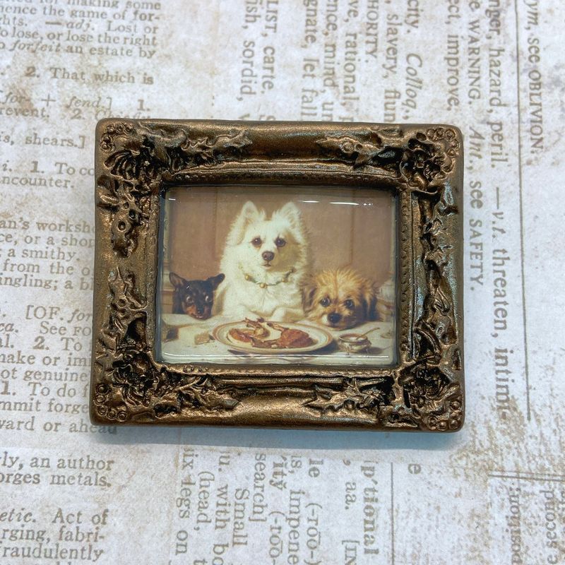 frame brooch (dog's dinner)