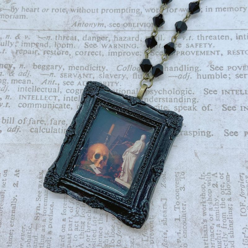 frame necklace (vanitas still life)