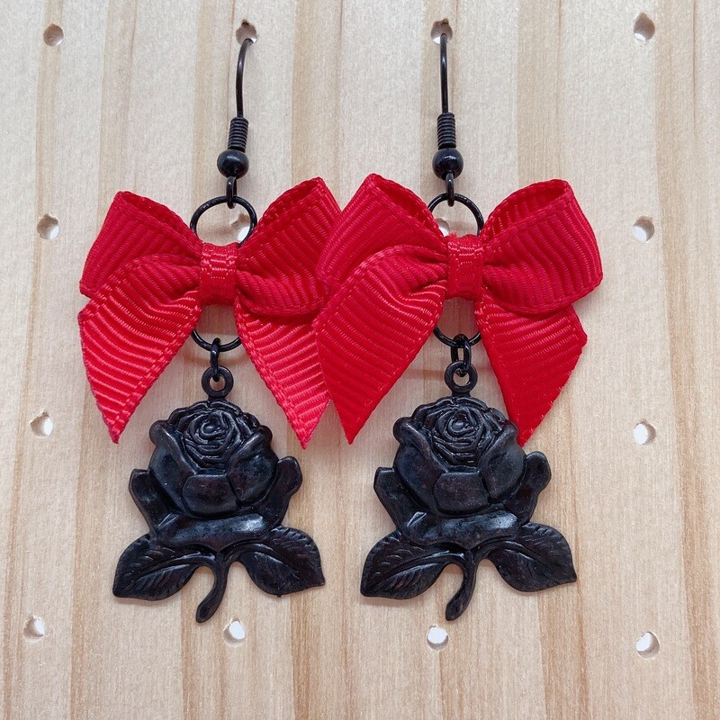 rose earrings (6 colors)
