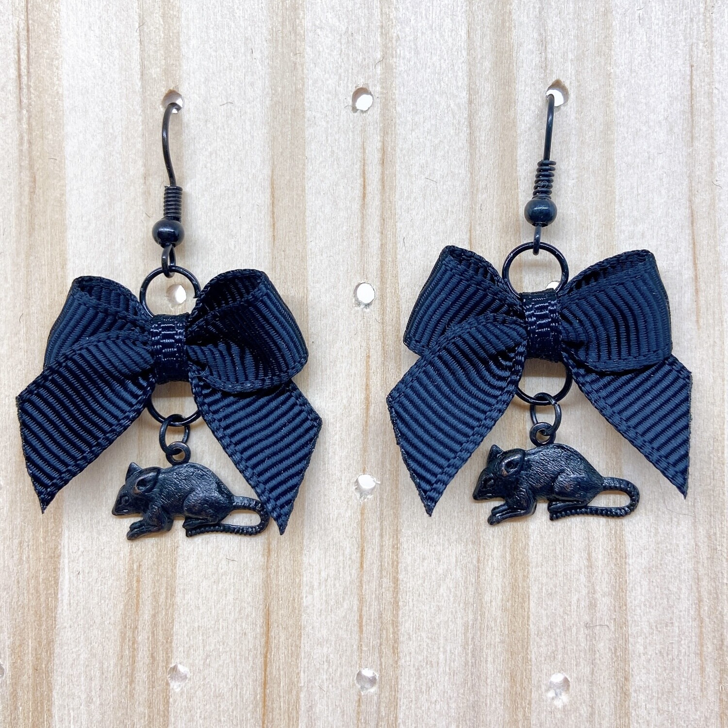 tiny rat earrings (4 colors)