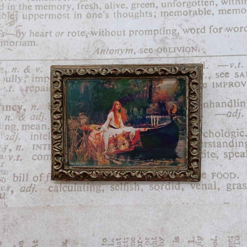 frame brooch (lady of shalott)