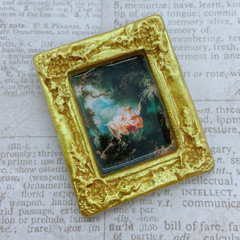 frame brooch (the swing)