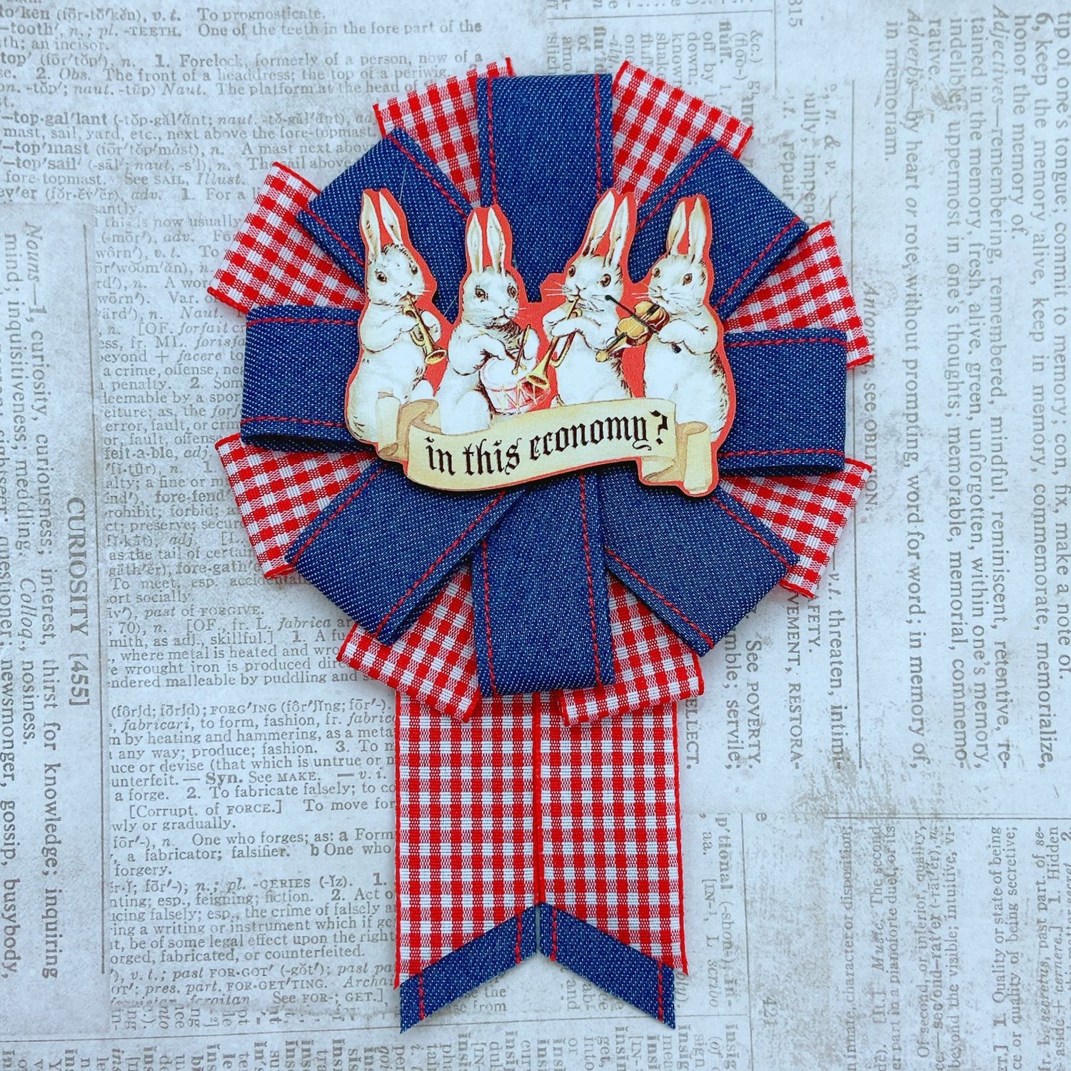 "in this economy" josette (red gingham)