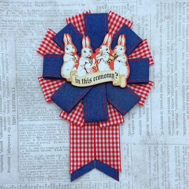 "in this economy" josette (red gingham)