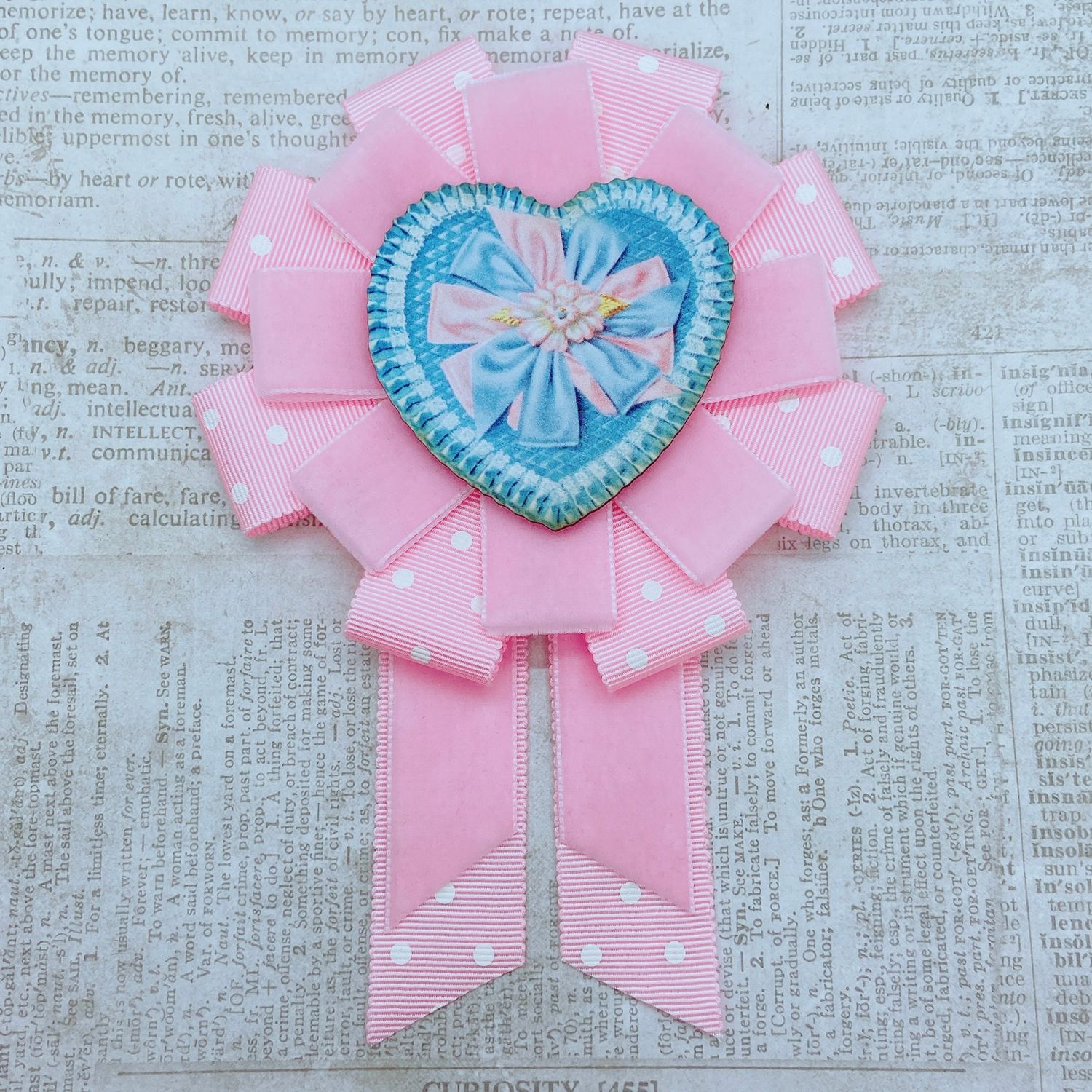 candy box valentine rosette