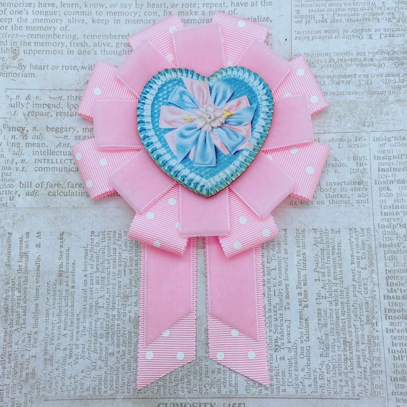 candy box valentine rosette