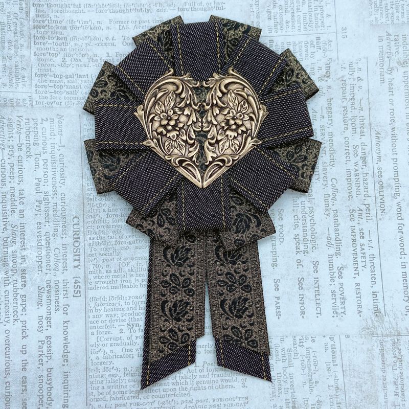 antique metal heart josette