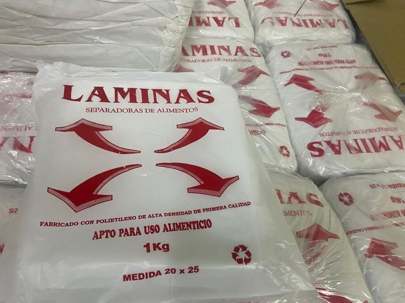 Láminas separadoras de alimentos