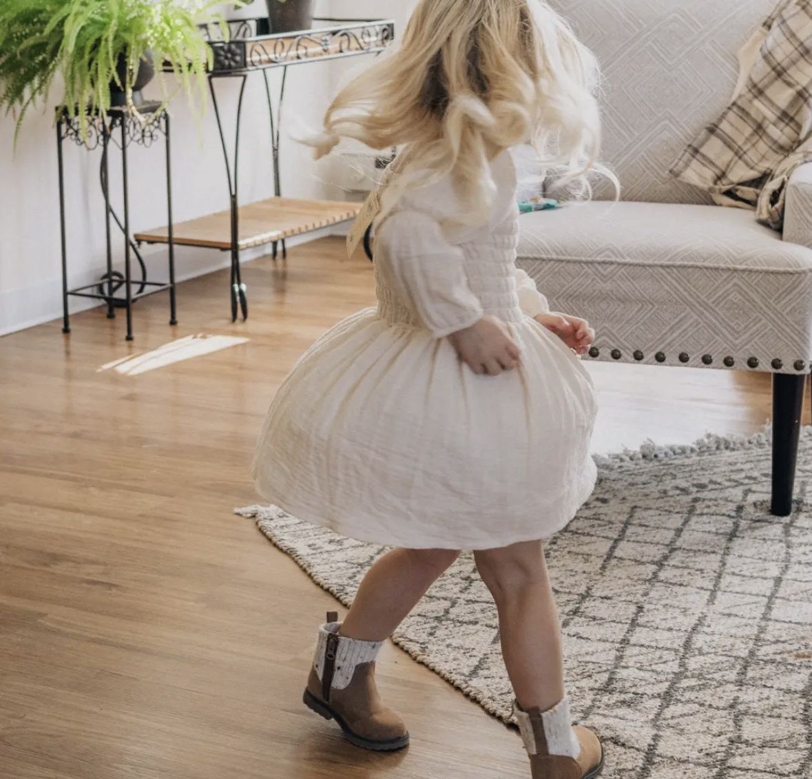 Cotton Muslin Dress |Girls