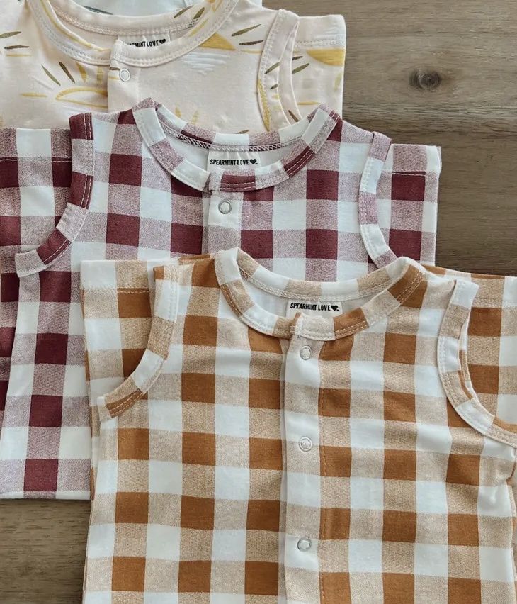 Tuscany Plaid Romper