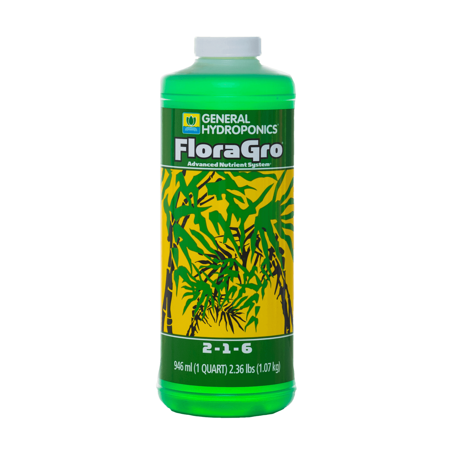General Hydroponics FloraGro, Size: 1 Qt