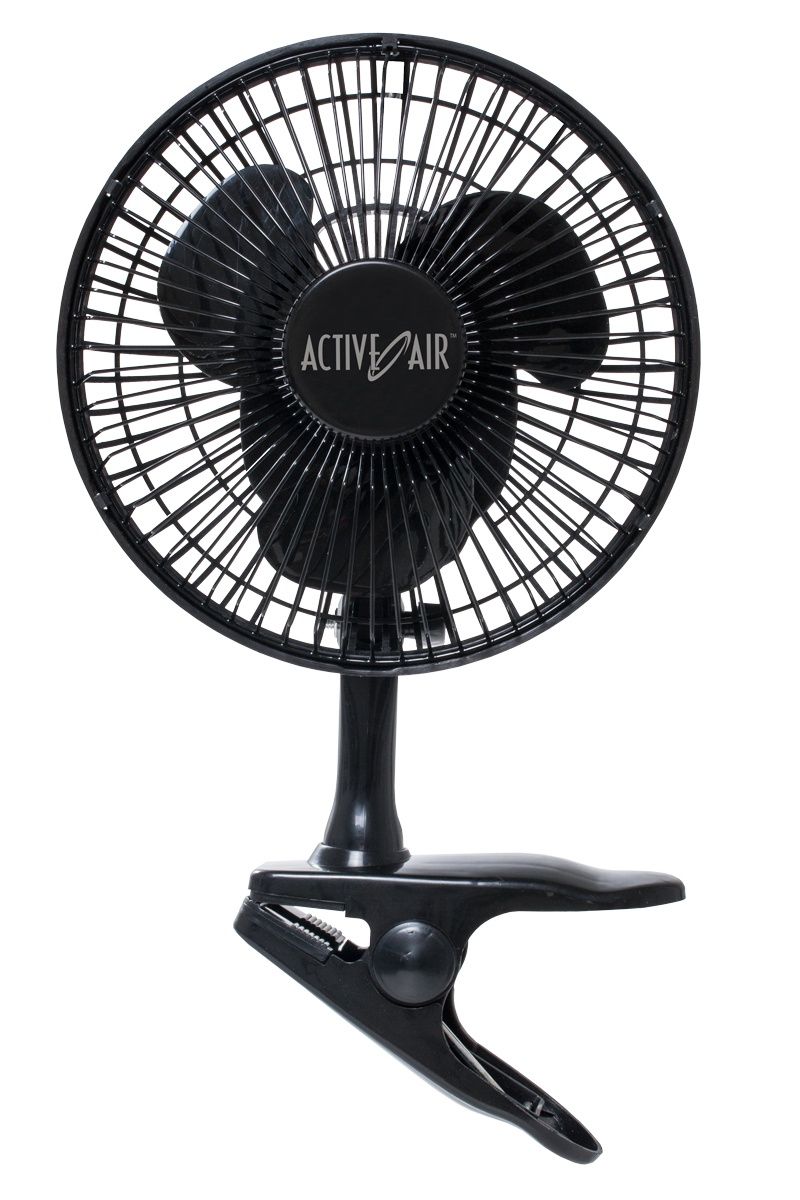 Active Air Black Clip Fan, Size: 6"
