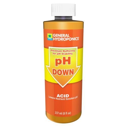 General Hydroponics pH Down, Size: 8 Oz