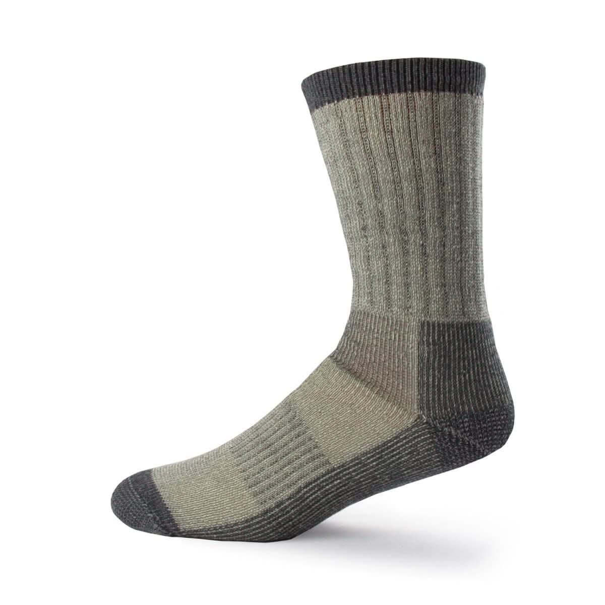 Minus33 Midweight Day Hiker Crew Socks, Color: Gray, Size: S