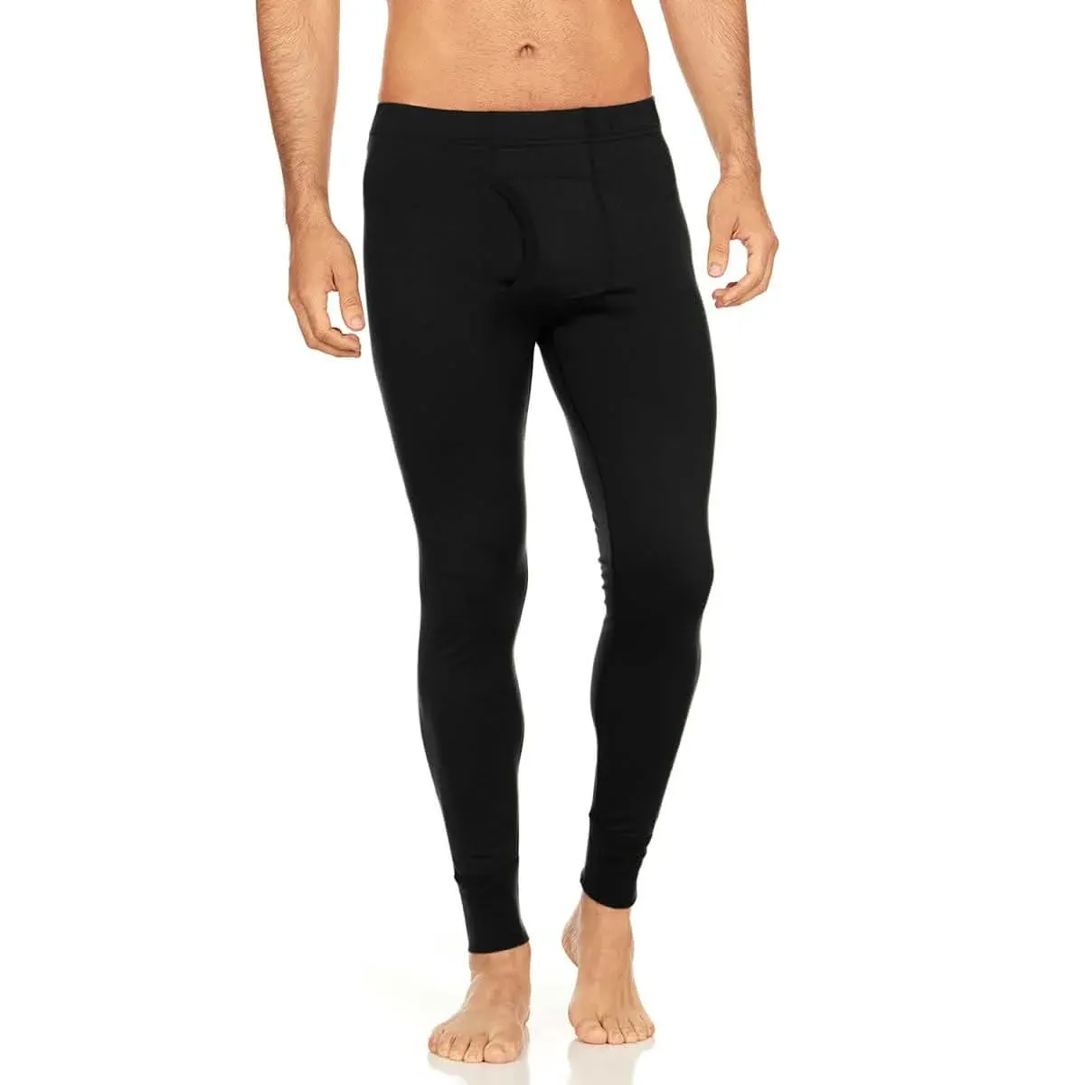Lightweight - Saratoga Men's Bottom 100% Merino Wool, Color: Black, Size: XS