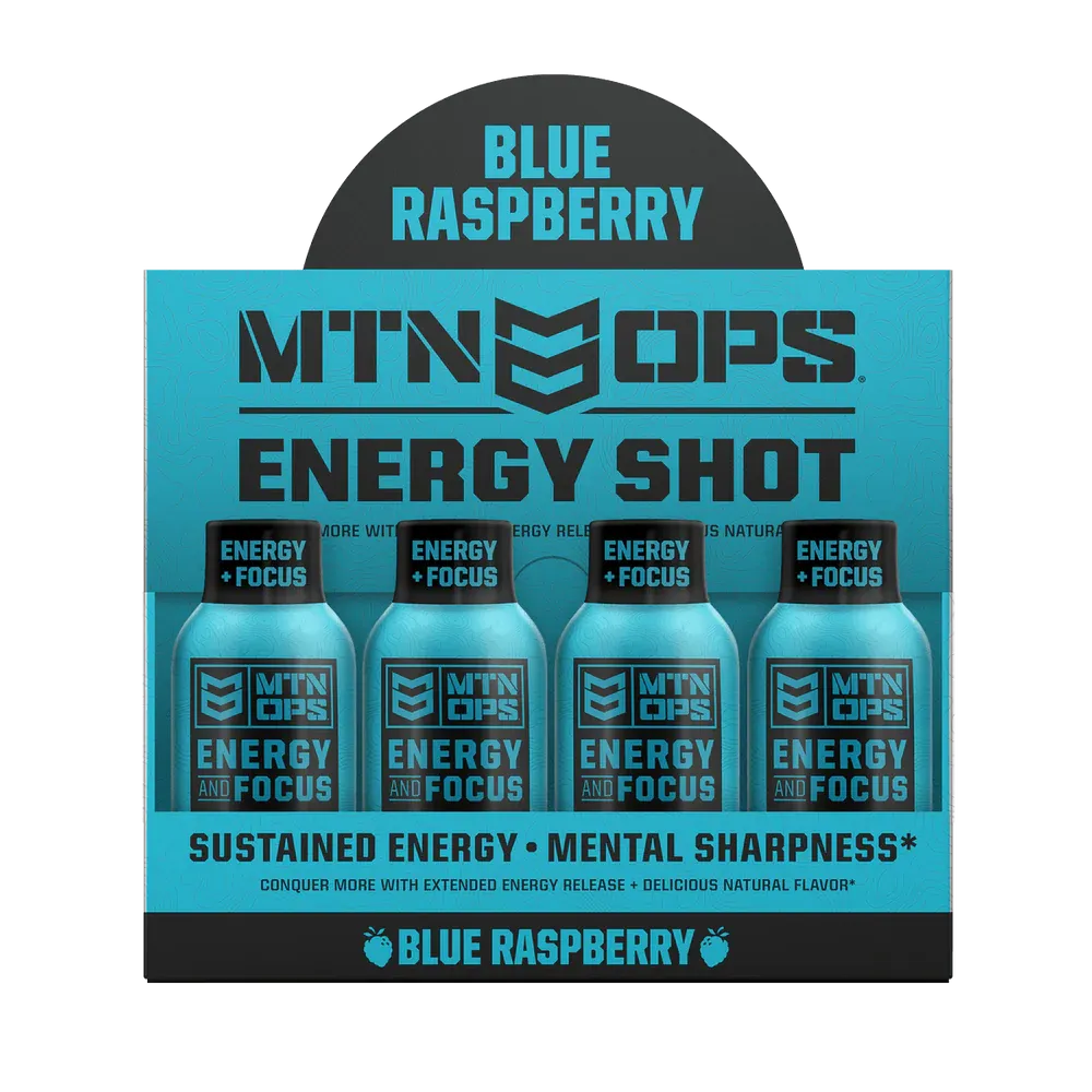 Mtn Ops Energy Shots Blue Raspberry