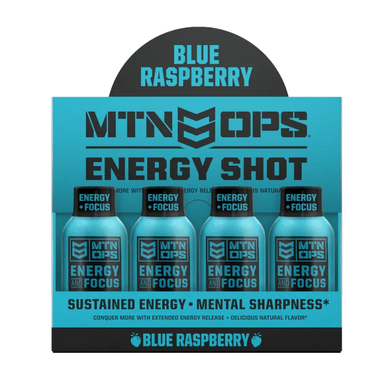 Mtn Ops Energy Shots Blue Raspberry