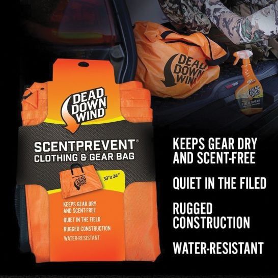 Dead Down Wind Scent Prevent Clothing and Gear Bag