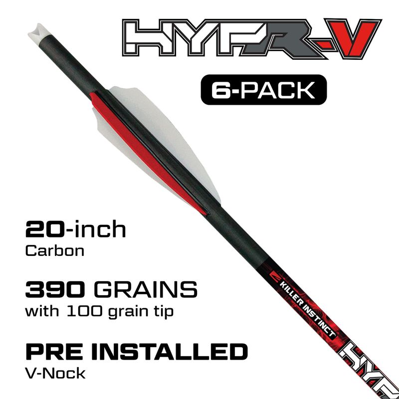 Killer Instinct HYPR-V 20" Bolts 6 Pack