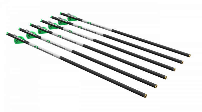 Center Point 20" 400gr Carbon Crossbow Arrows 6pk