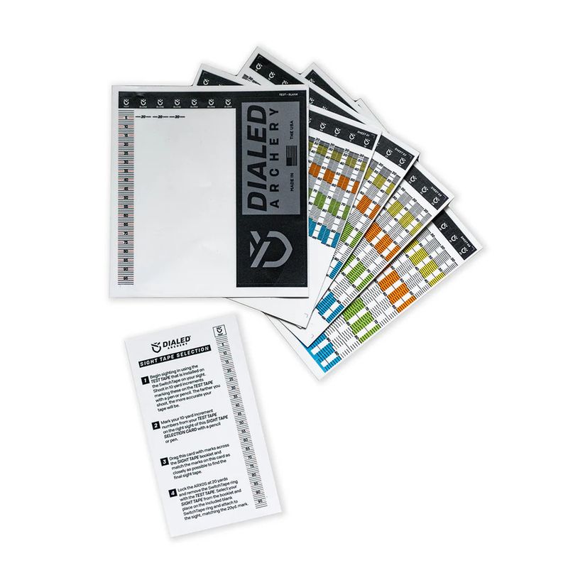 Dialed Sight Tape Booklet - Pruf Series